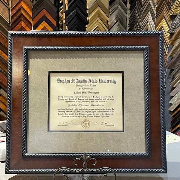 Custom picture framing by DeSola Glass, Art & Frame Gallery